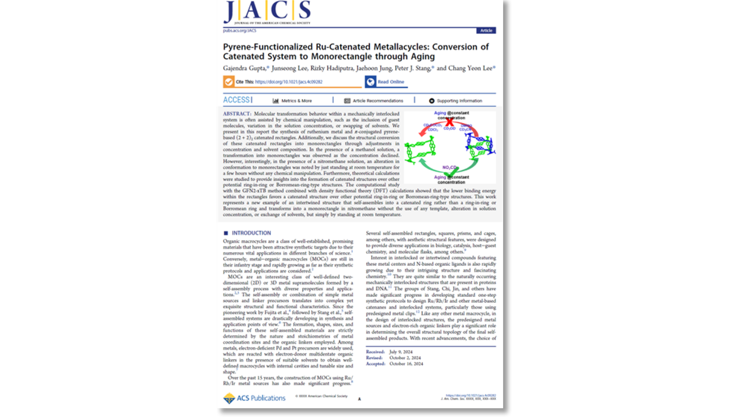 A research team led by Professor Lee Chang-yeon of the Department of Energy and Chemical Engineering published a paper in the Journal of the American Chemical Society 대표이미지